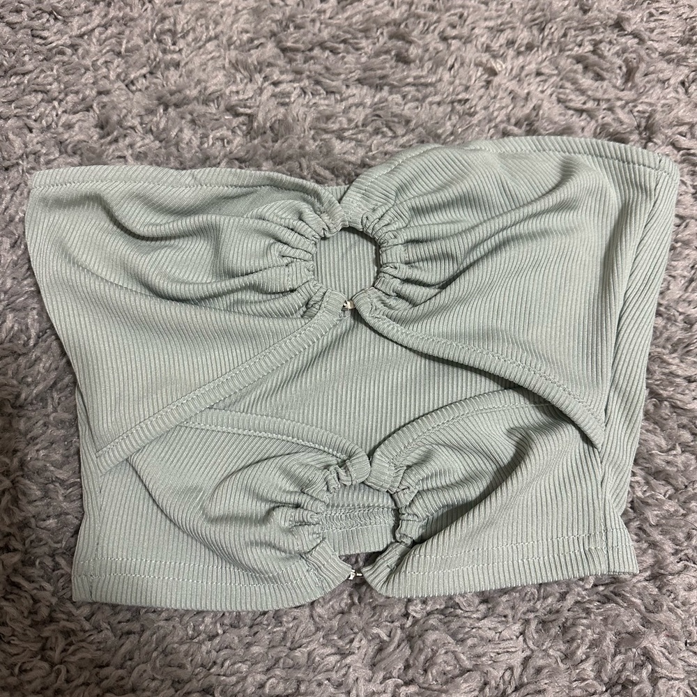 Mint green tube top